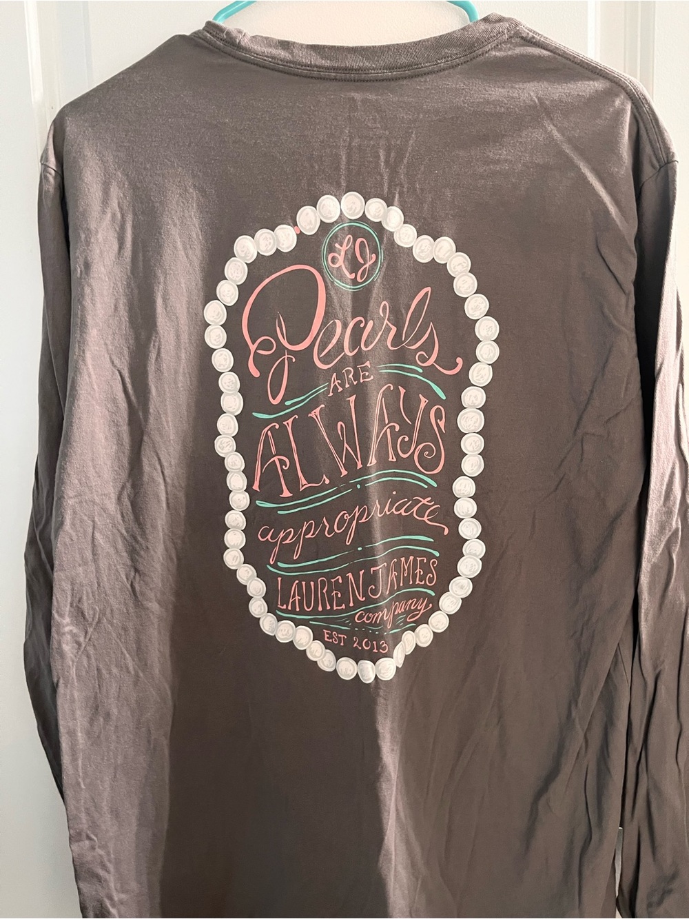 Pearls are always appropriate Lauren James Long Sleeve
